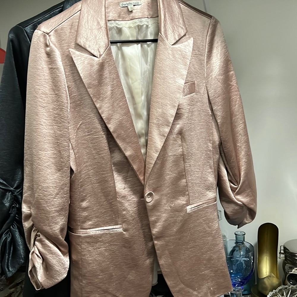 satin blazer